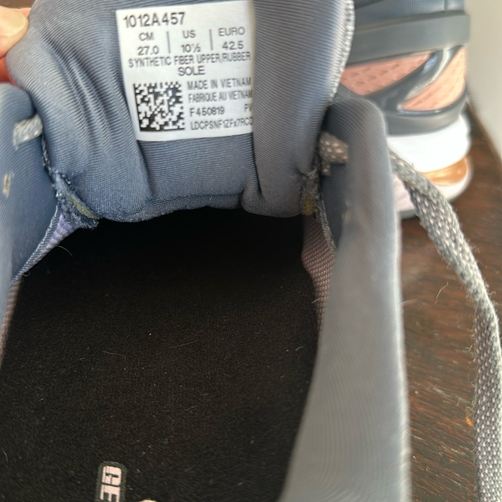 ASICS Gel-Kayano 26 running, women's 10.5 in Metropolis (grey)/Rose Gold - Picture 8 of 8